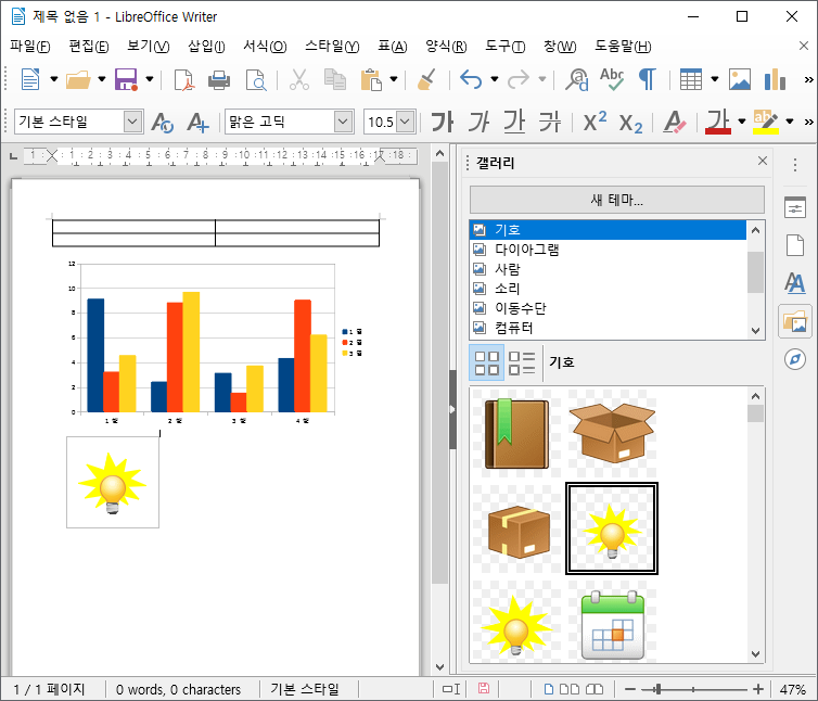 LibreOffice 라이터 문서